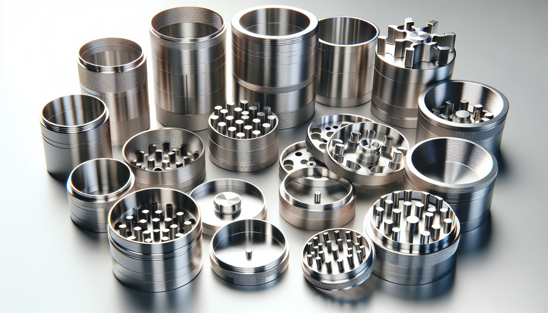 Premium metal herb grinders in different sizes disassembled - how to pick the right grinder