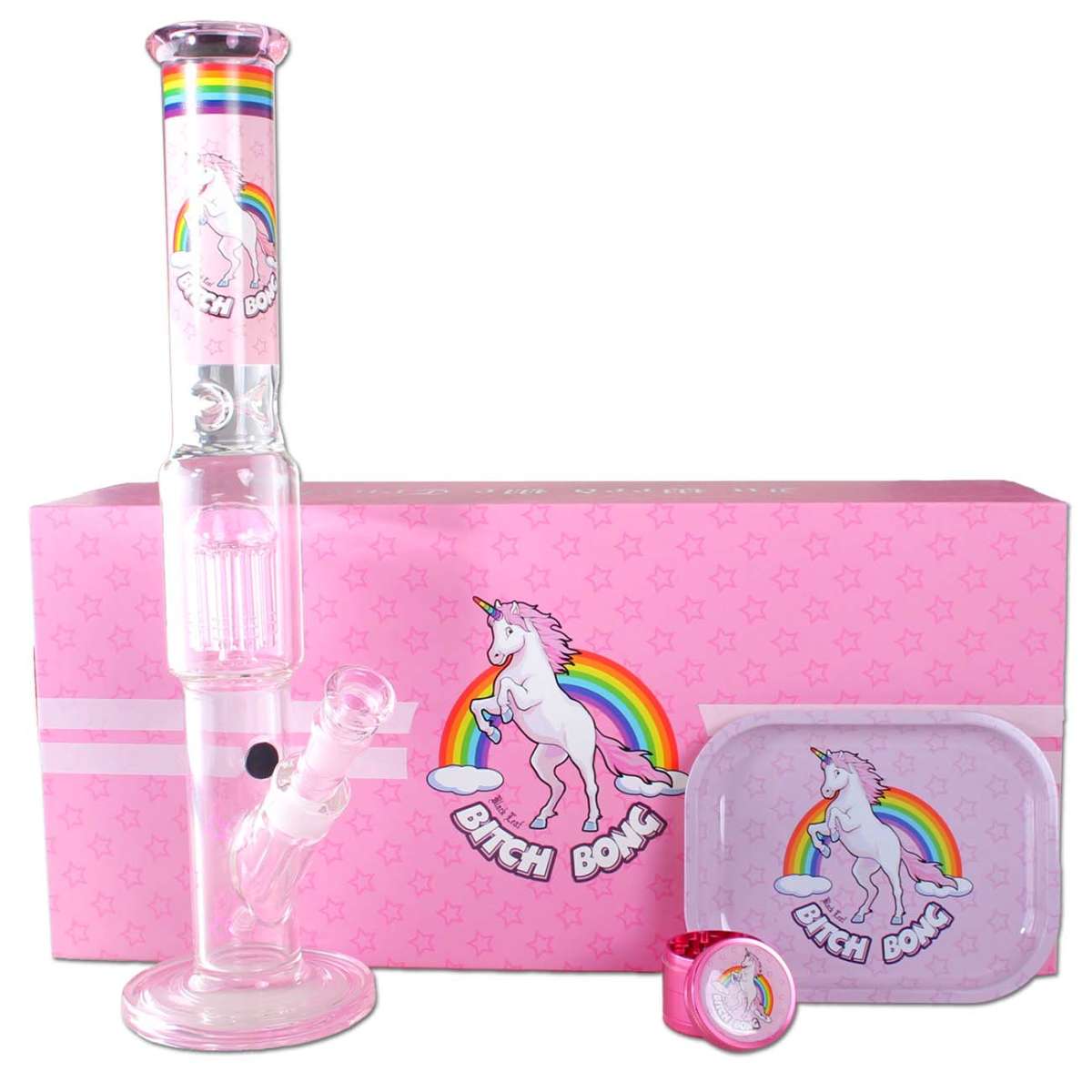 Black Leaf BITCH Bong Boxed Cylinder Perco