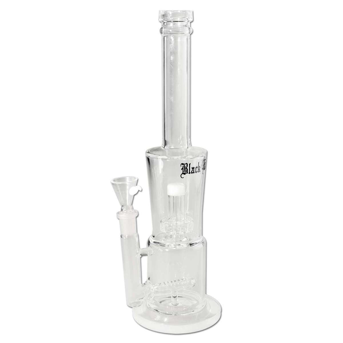 Black Leaf Bong Drum Perco Inline Slit (white)
