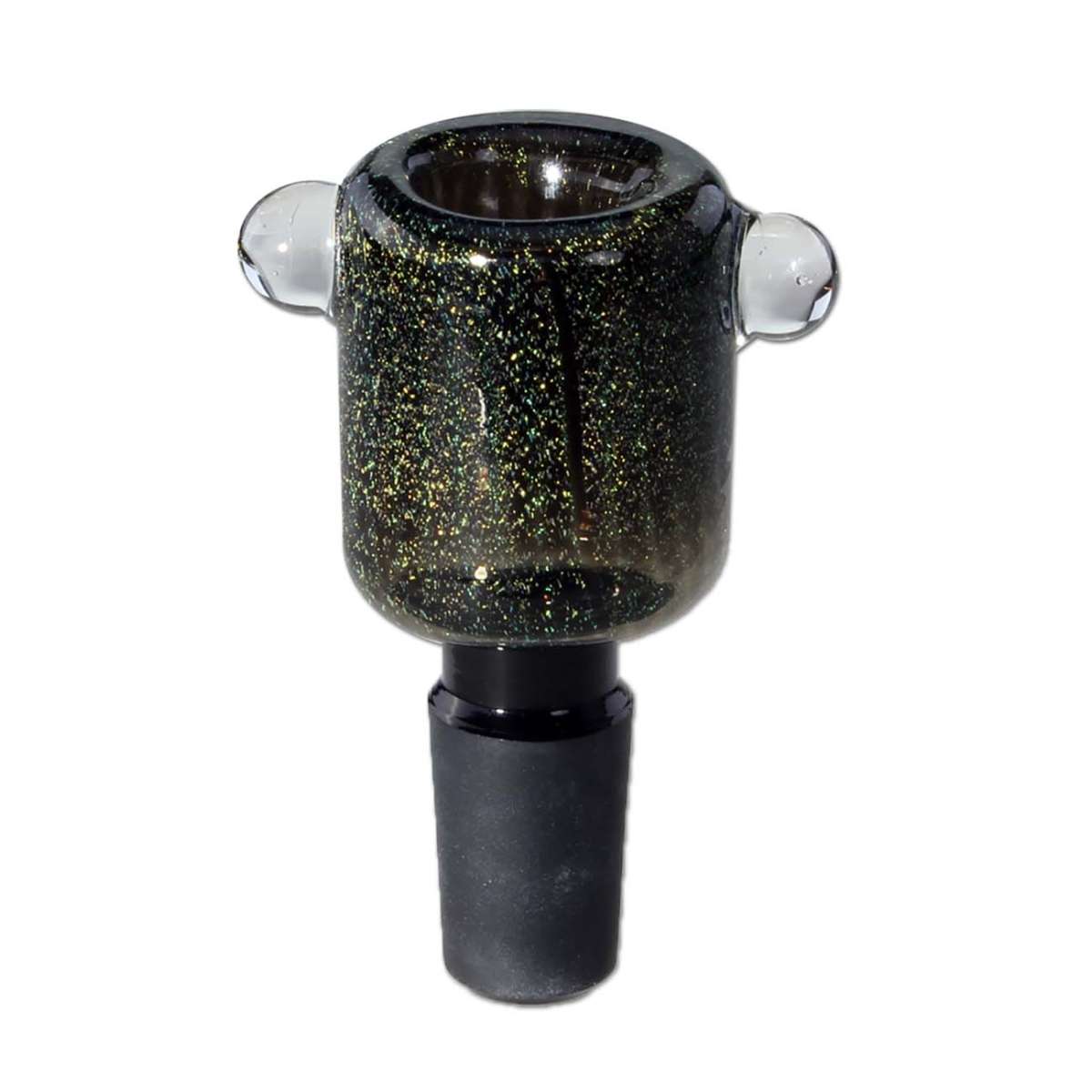 Black Glass Bowl with Glitter SG19