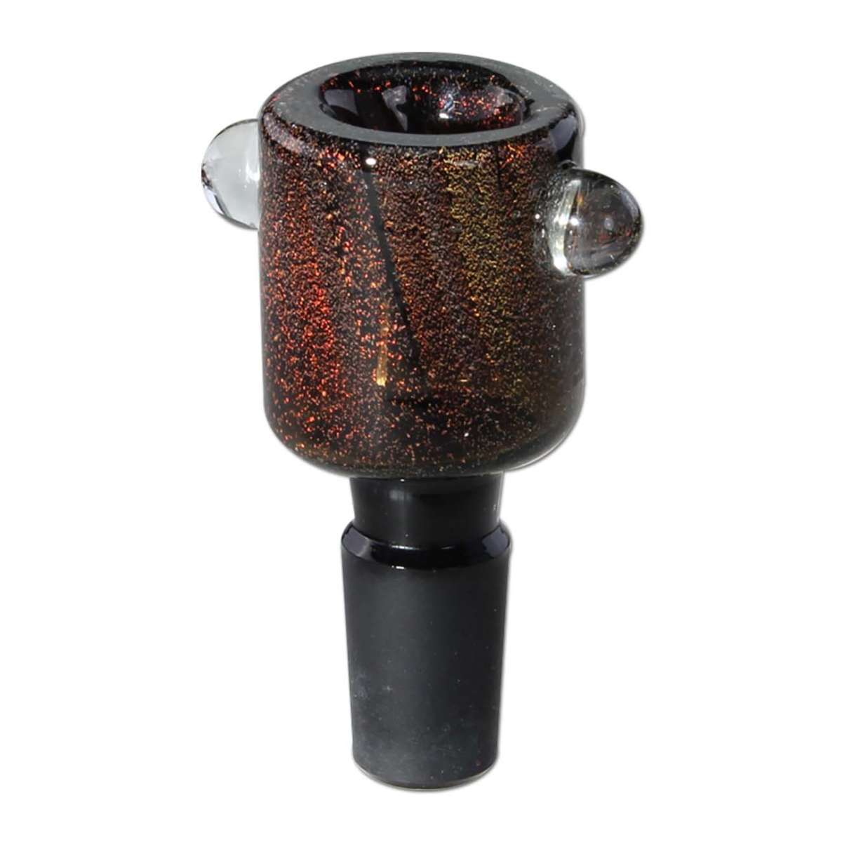 Black Glass Bowl with Glitter SG14