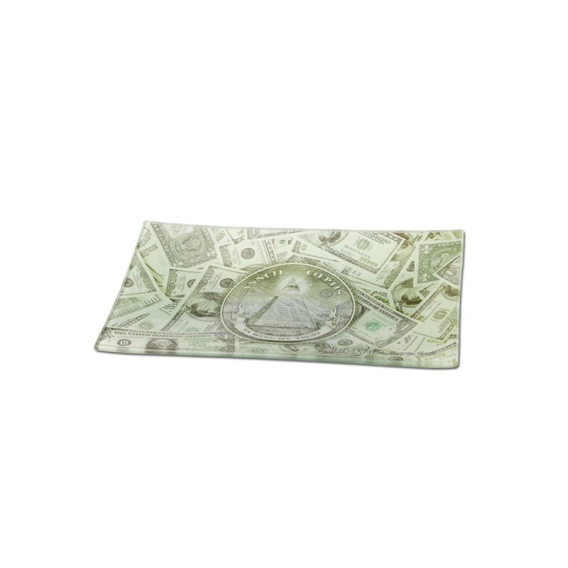 Glazen Rolling Tray Dollar