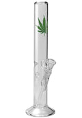 Glazen IJs Bong met Hennep Blad