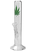 Glazen Bong met Wietblad