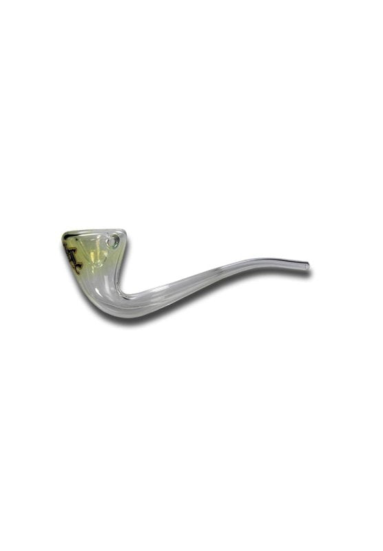 Gandalfpijp van zwart bladglas (19cm)