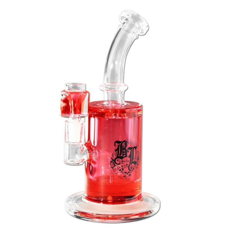 Black Leaf Cooling Liquid Bubbler waterpijp met percolator