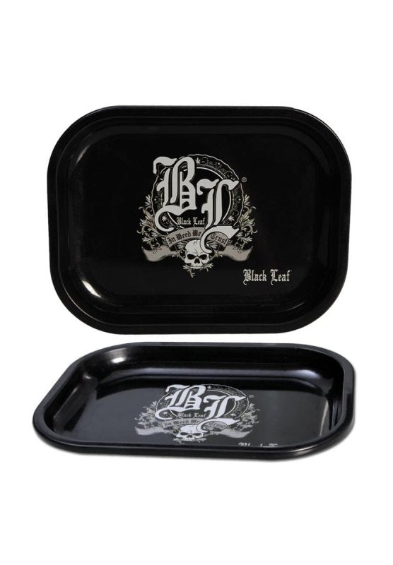 Rolling Tray Black Leaf