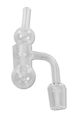 Oil Black Leaf Quarz Banger met carbondop + parel