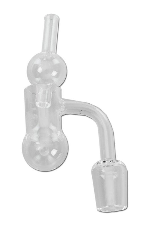 Oil Black Leaf Quarz Banger met carbondop + parel