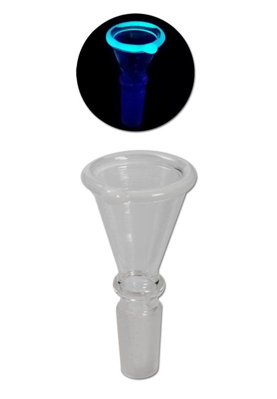 Glazen Bong Bowl Glow Black Leaf