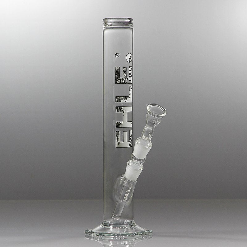 EHLE waterpijp recht 500ml zwart-wit 37cm