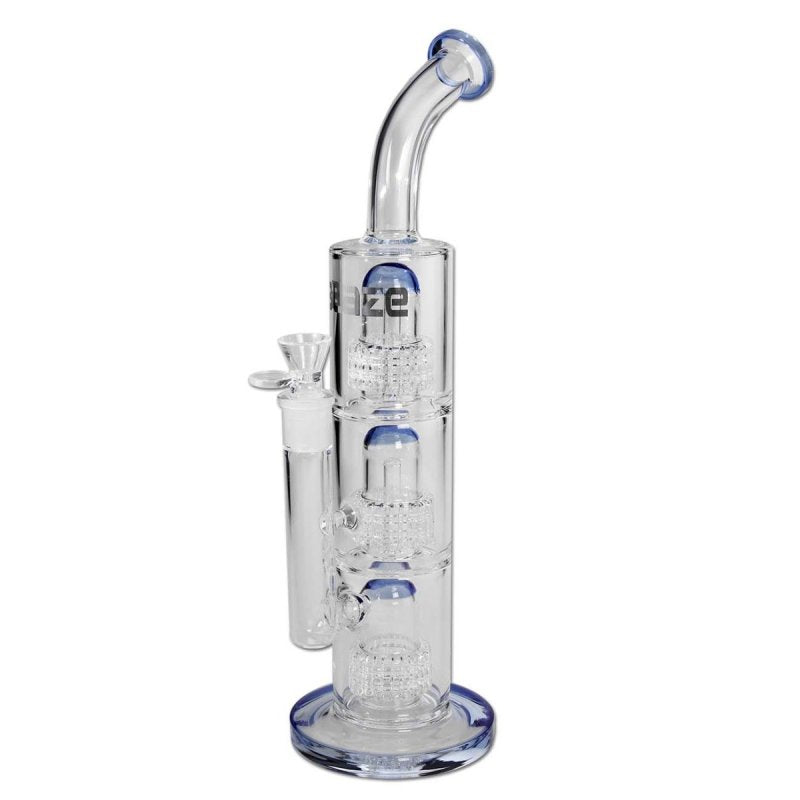 Blaze Glass Wolkenkrabber Bong met 3x Drum Percolator