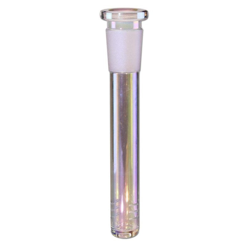 Diffuser Downstem SG14/19 met Regenboog Glas Effect (Black Leaf)