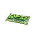 Black Leaf Wietblaadjes Glazen Rolling Tray (Medium)