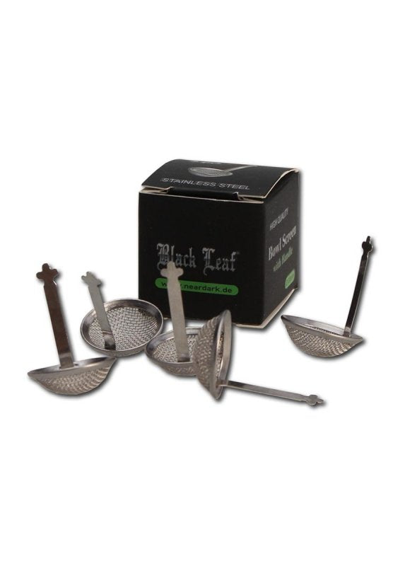 Black Leaf Bowl Spoon Screens met Handvat