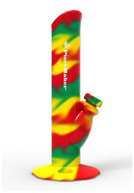 PieceMaker Kermit Rasta Swirl Silicone Waterpijp