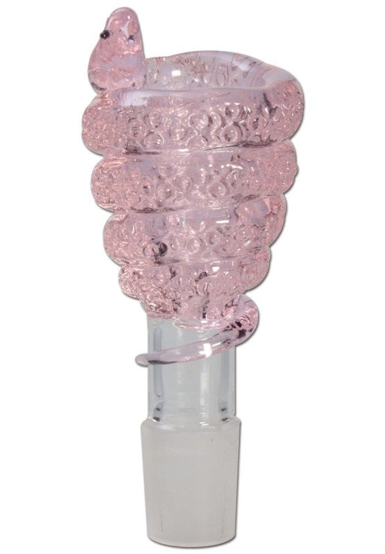 Glazen Bowl Adder gekleurd 18,8mm